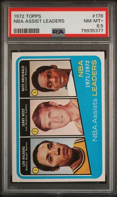 1972 Topps NBA Assist Leaders #176 card image