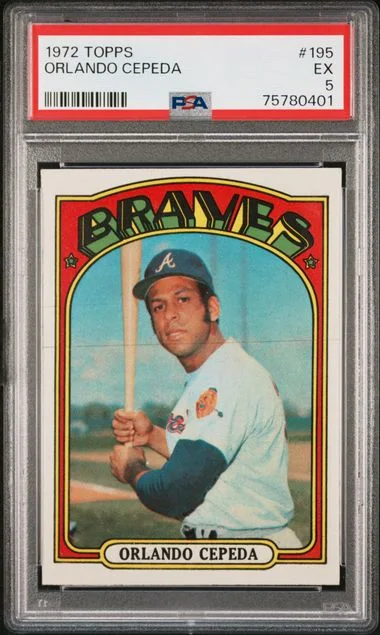 1972 Topps Orlando Cepeda #195 card image