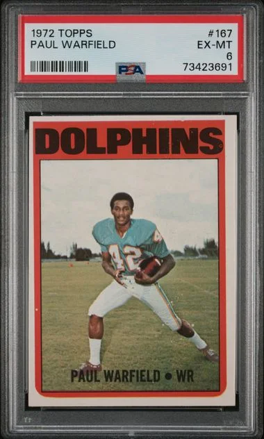 1972 Topps Paul Warfield #167 card image