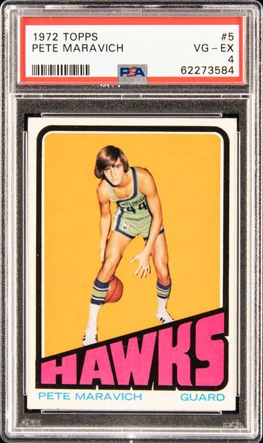 1972 Topps Pete Maravich #5 card image