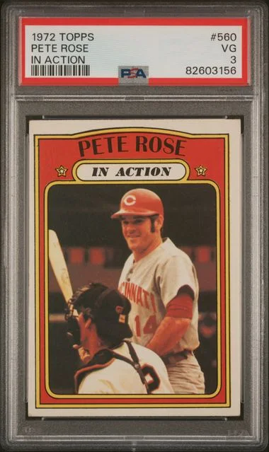 1972 Topps Pete Rose In Action #560 card image