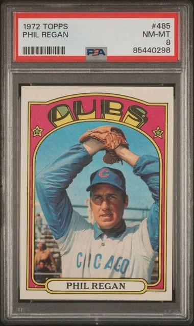 1972 Topps Phil Regan #485 card image