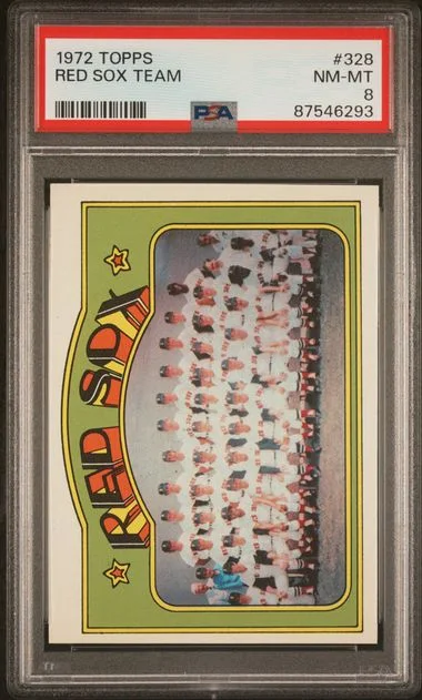 1972 Topps Red Sox Team #328 card image