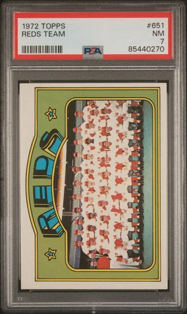 1972 Topps Reds Team #651 card image