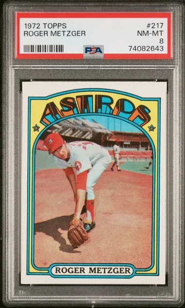 1972 Topps Roger Metzger #217 card image