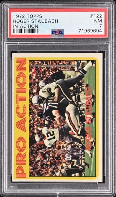 1972 Topps Roger Staubach In Action #122 card image