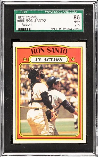 1972 Topps Ron Santo In Action #556 card image