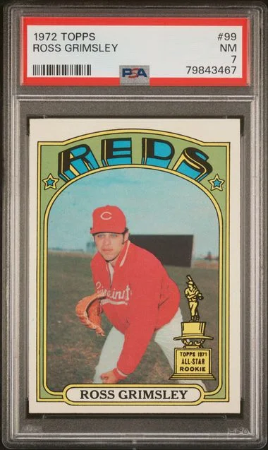 1972 Topps Ross Grimsley #99 card image