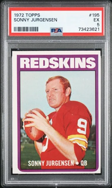 1972 Topps Sonny Jurgensen #195 card image