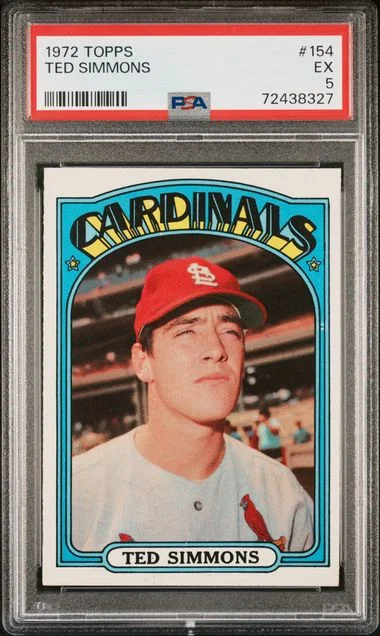 1972 Topps Ted Simmons #154 card image