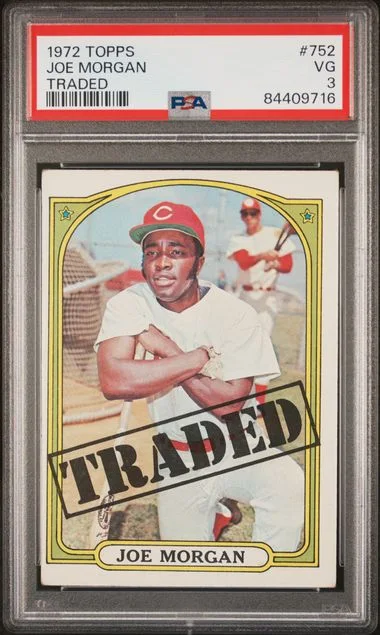1972 Topps Traded Joe Morgan #752 card image