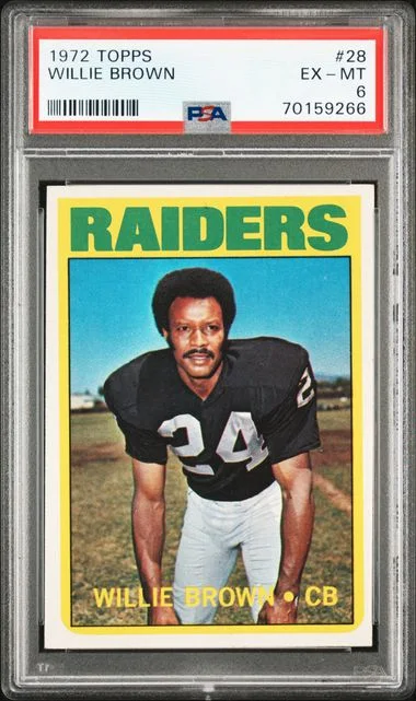 1972 Topps Willie Brown #28 card image