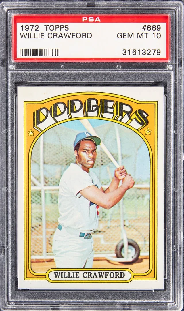 1972 Topps Willie Crawford #669 card image