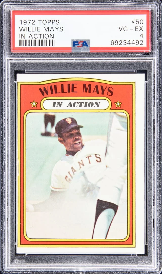 1972 Topps Willie Mays #50 card image