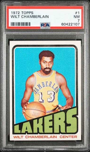 1972 Topps Wilt Chamberlain #1 card image