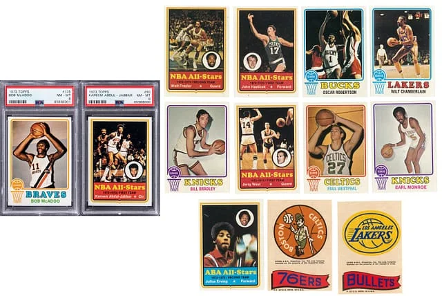 1973-74 Topps Basketball Near Set (263/264) Plus Team Stickers Near Set (32/33) – Featuring #no-number card image