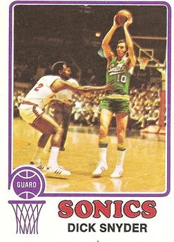 1973-74 Topps Dick Snyder #86 card image