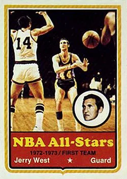 1973-74 Topps Jerry West #100 card image