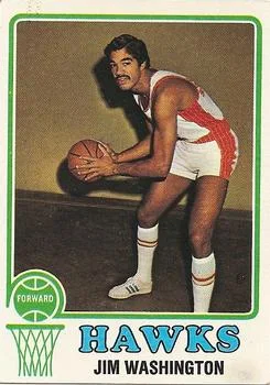 1973-74 Topps Jim Washington #87 card image