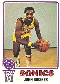 1973-74 Topps John Brisker #7 card image