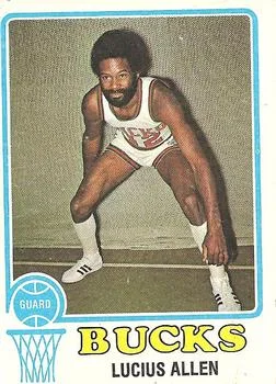 1973-74 Topps Lucius Allen #88 card image