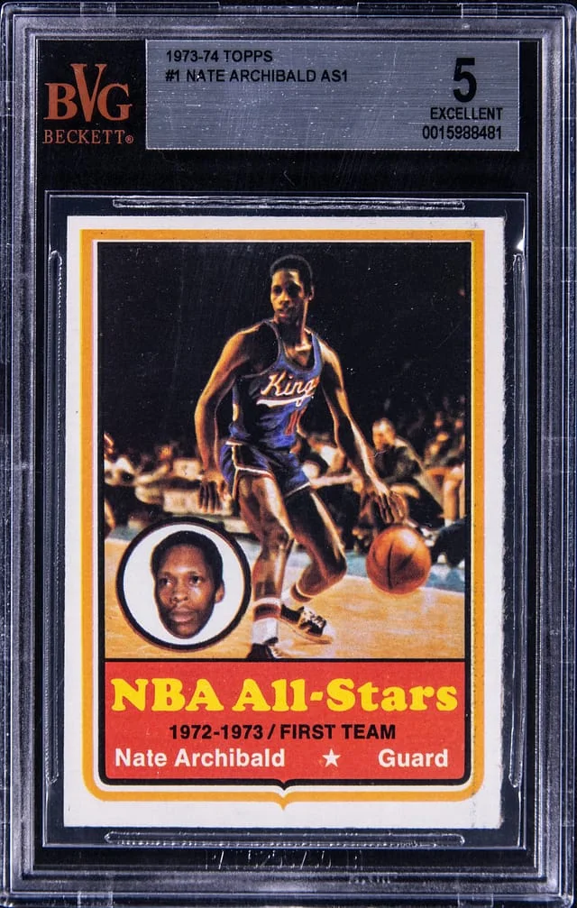 1973-74 Topps Nat Archibald #1 card image