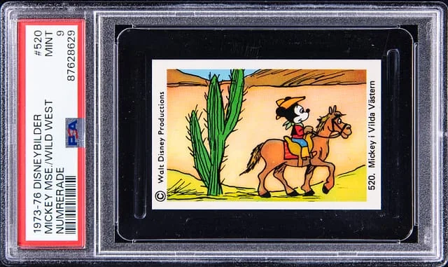 1973-76 Disneybilder Numerade Mickey Mouse Wild West #520 card image