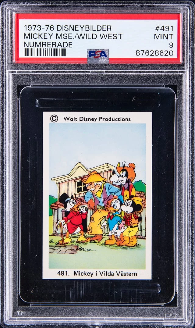 1973-76 Disneybilder Numrerade Mickey Mouse Wild West #491 card image