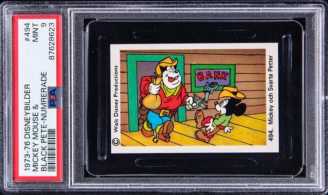 1973-76 DisneyBilder Numrerade Mickey Mouse/Black Pete #494 card image