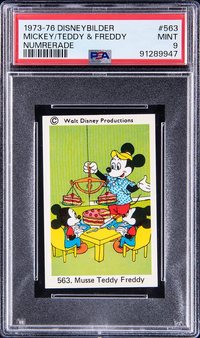 1973-76 Disneybilder Numrerade Mickey Mouse/Teddy & Freddy #563 card image