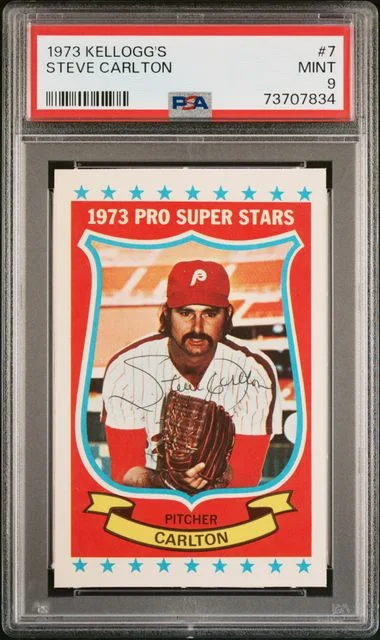 1973 Kellogg's Steve Carlton #7 card image