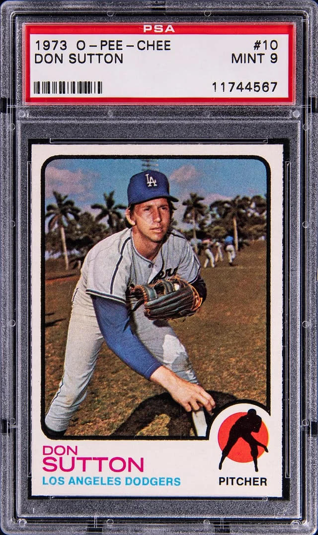 1973 O-Pee-Chee Don Sutton #10 card image