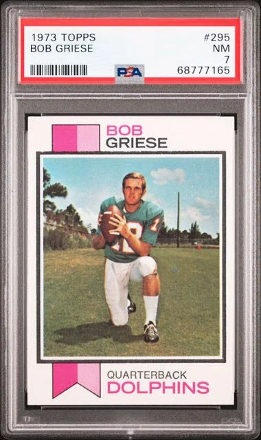 1973 Topps Bob Griese #295 card image