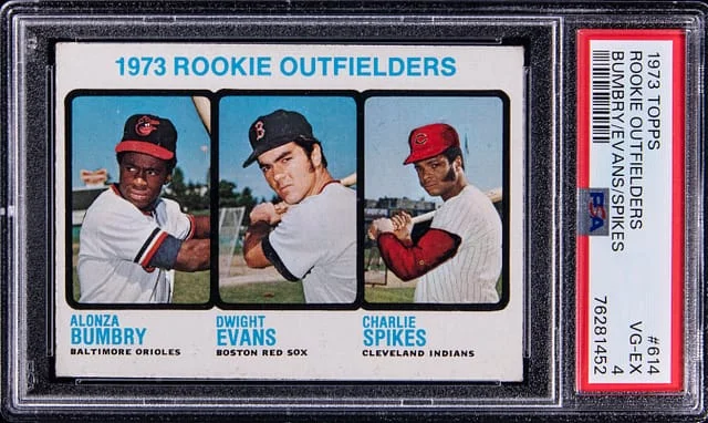 1973 Topps Dwight Evans Outfielders #614 card image