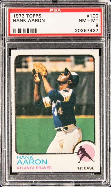 1973 Topps Hank Aaron #100 card image