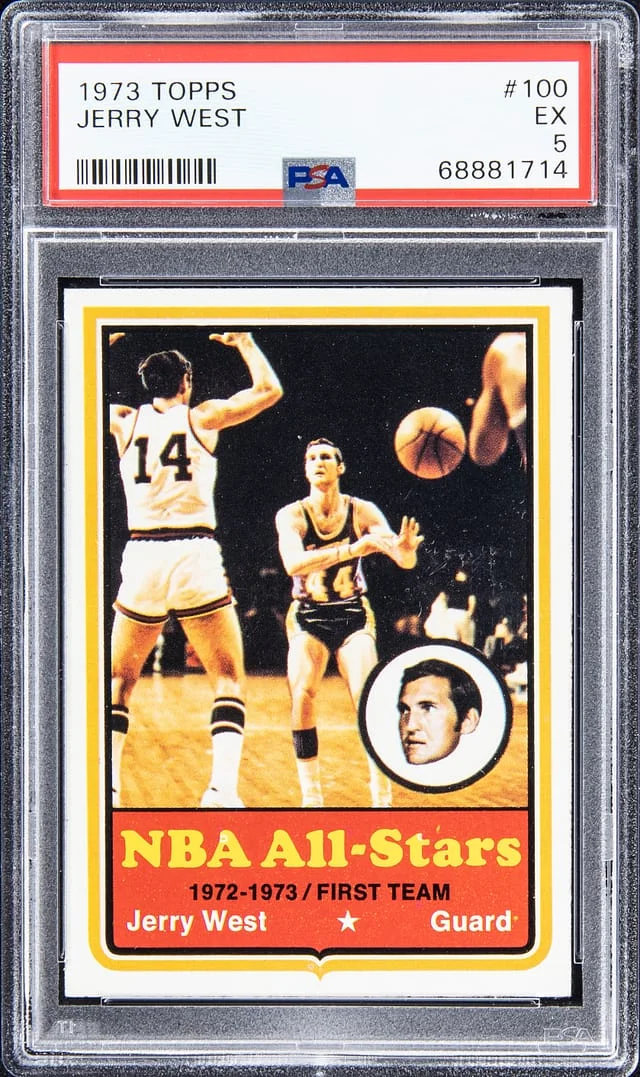 1973 Topps Jerry West #100 card image
