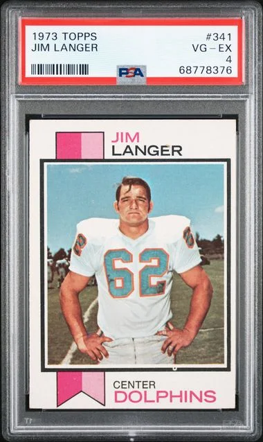 1973 Topps Jim Langer #341 card image