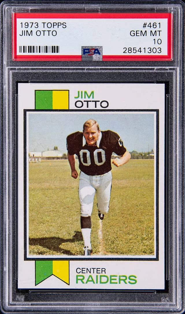 1973 Topps Jim Otto #461 card image