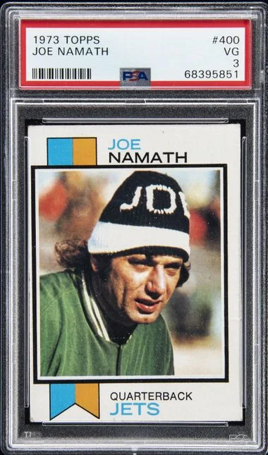 1973 Topps Joe Namath #400 card image