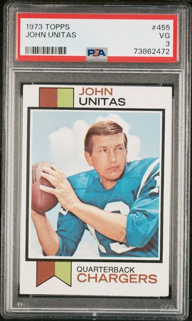 1973 Topps John Unitas #455 card image