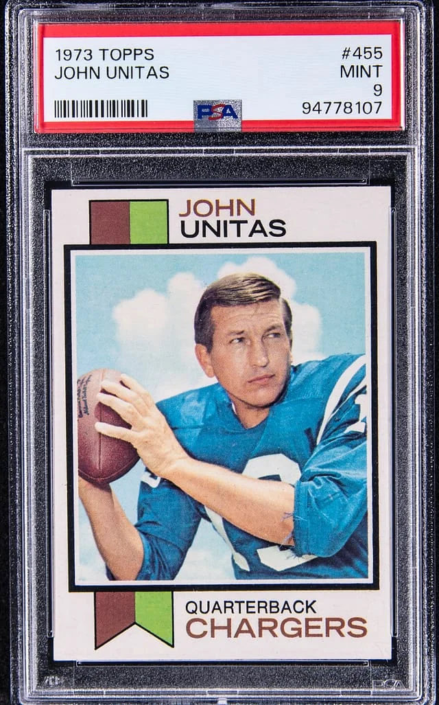 1973 Topps Johnny Unitas #455 card image