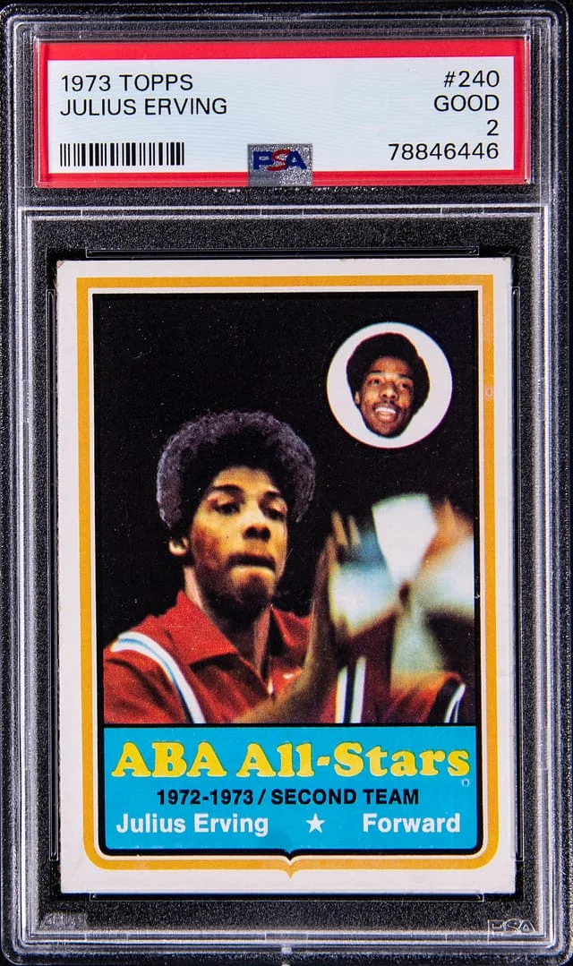 1973 Topps Julius Erving #240 card image