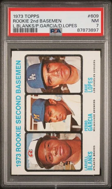 1973 Topps L.Blanks/P.Garcia/D.Lopes 2nd Basemen #609 card image