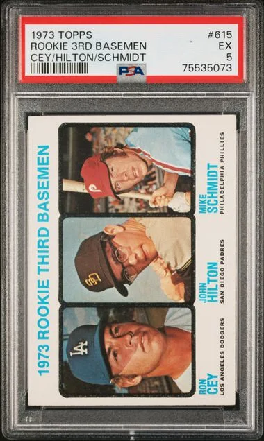 1973 Topps Mike Schmidt/Ron Cey 3rd Basemen #615 card image