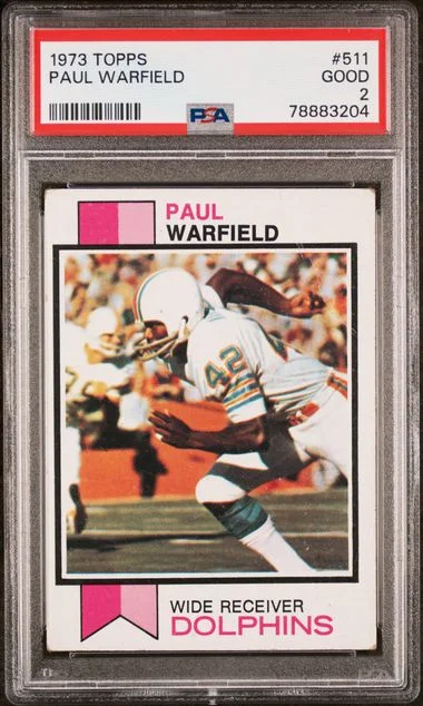 1973 Topps Paul Warfield #511 card image