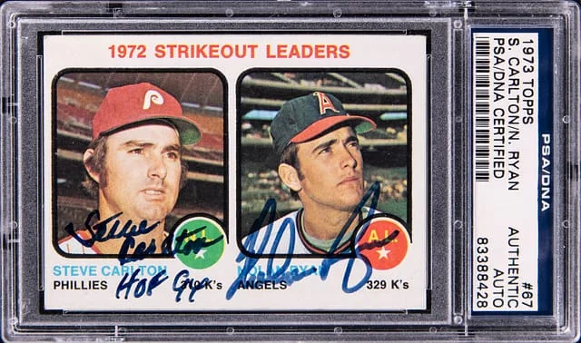 1973 Topps Steve Carlton, Nolan Ryan #67 card image