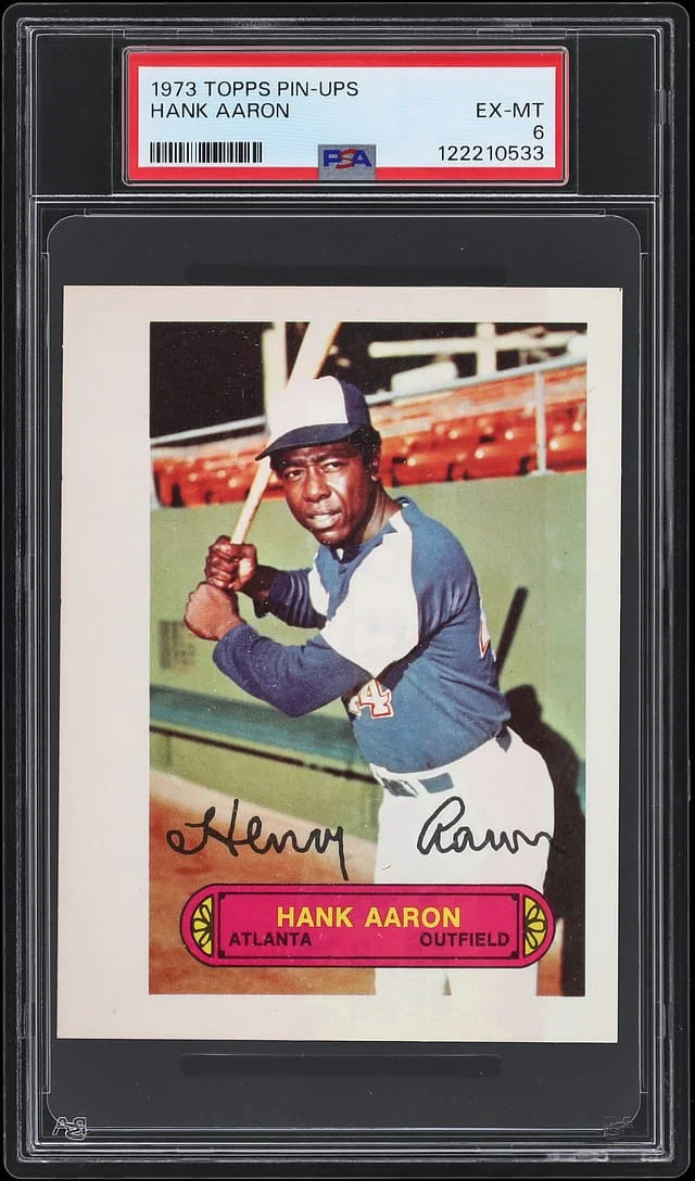 1973 Topps Test Pin-Ups Hank Aaron #no-number card image