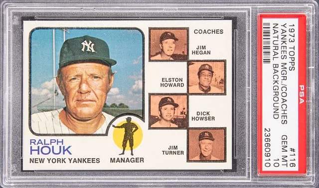 1973 Topps Yankees Manager and Coaches, Natural Background #116 card image