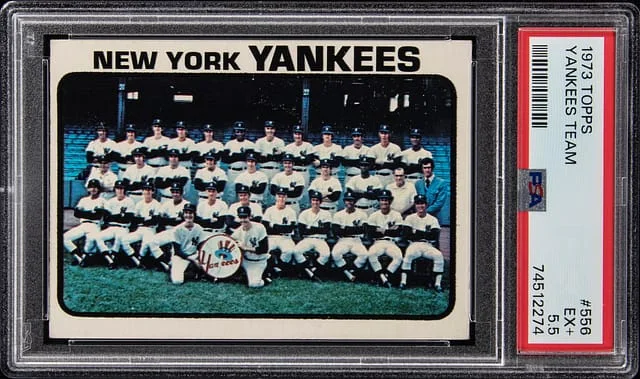 1973 Topps Yankees Team #556 card image