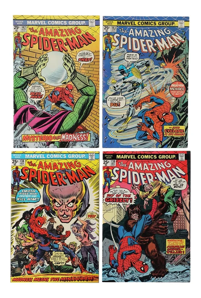 1974-75 Marvel) 4 Books - Raw Appearance of Mindworm, Cyclone #1st card image